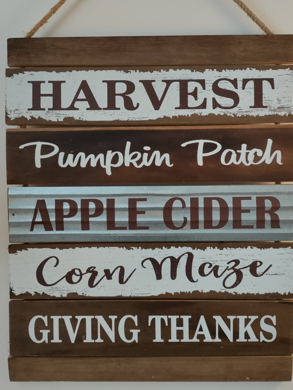 Fall Wood Sign Harvest Rustic